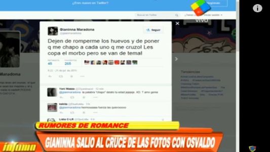 ¿Qué dijo Gianinna Maradona de la foto con Daniel Osvaldo?