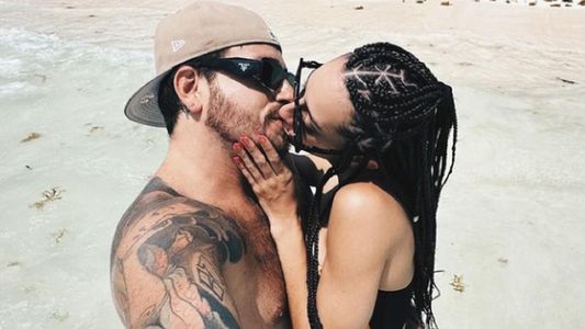 Las románticas fotos de Fede Bal y su novia Flor Díaz en las playas de Tulum