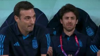 La emoción de Scaloni y el llanto de Aimar en los goles de Argentina ante México