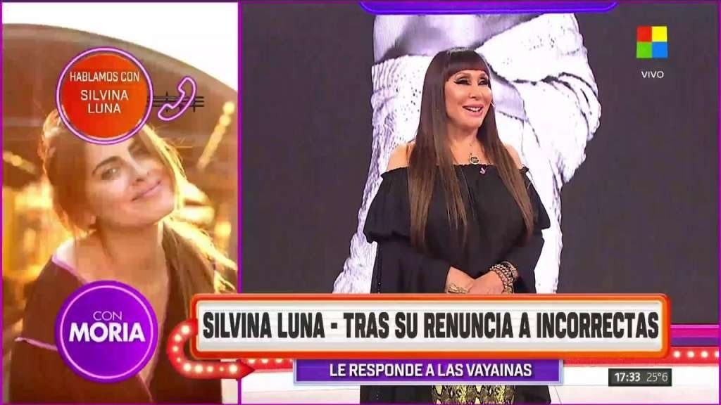 Tenso momento en Incorrectas: Silvina Luna salió al aire con Moria para explicar su salida del programa