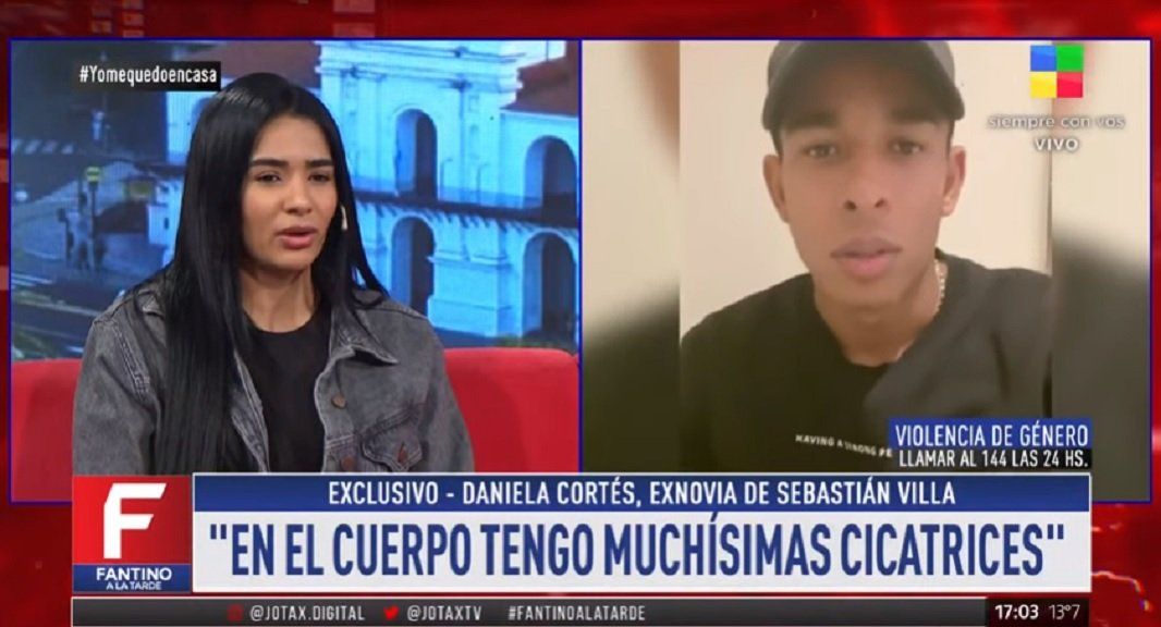 Daniela Cortés en Fantino a la tarde: Sebastián Villa me agarraba del pelo y me daba puños