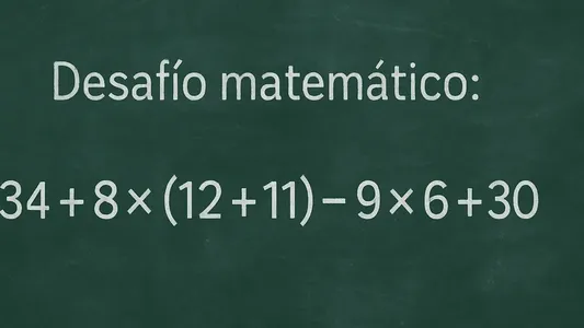 Desafío Matemático: probá resolver esta cuenta paso a paso