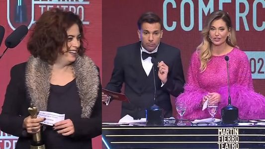 El blooper de los Martín Fierro de Teatro con Paola Barrientos: por qué casi no le dan el premio