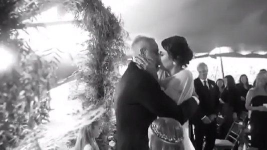 Emotivo video de Romina Pereiro y Jorge Rial a dos años de casarse