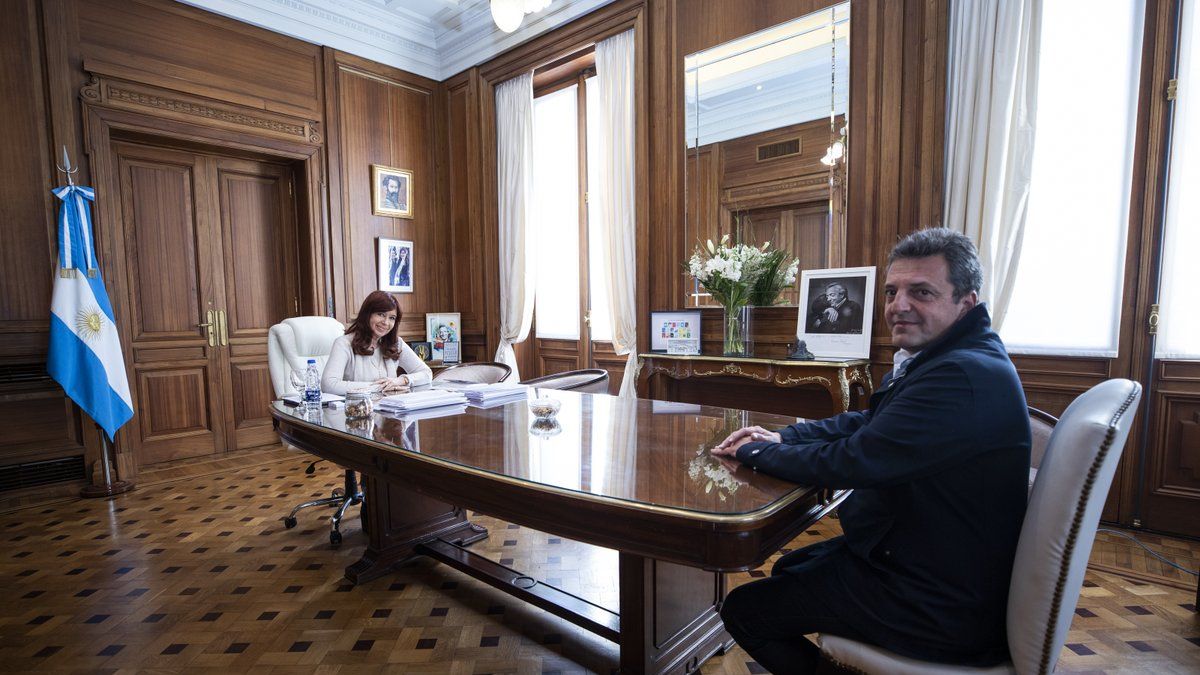 Cristina Kirchner y Sergio Massa, juntos antes de ser ministro de Economía
