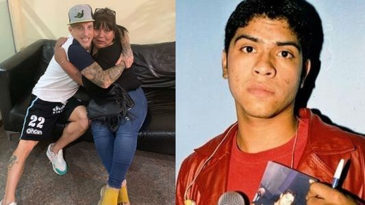 Emotivo encuentro del Polaco y la mamá de Walter Olmos: Gracias por este mimo al corazón