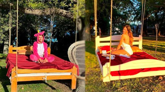 Barby Franco mostró el lujoso campo de Burlando donde está pasando la cuarentena: tiene hasta una cama colgante