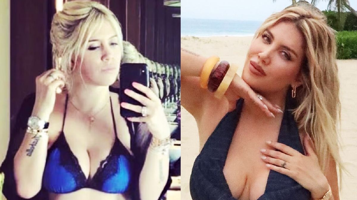 Las idénticas fotos de Wanda Nara con Mauro Icardi en Islas Maldivas donde está hoy con Migueles