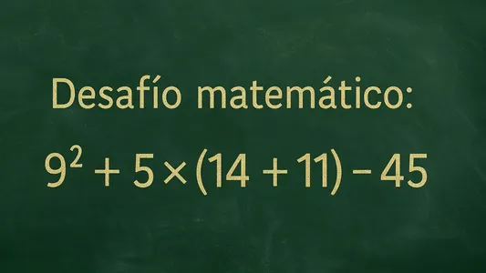Desafío matemático: ¿lo podés resolver en menos de 10 segundos?