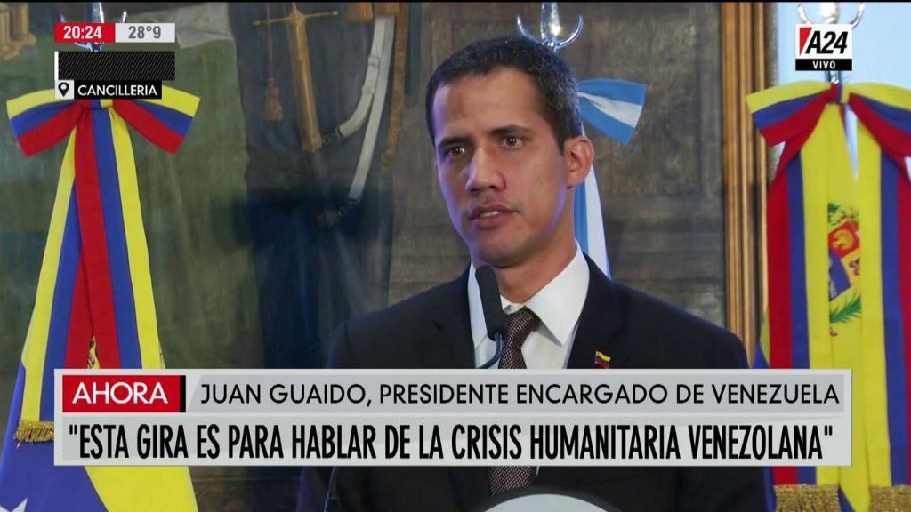 Guaidó en Argentina: Hoy el dilema en Venezuela es entre dictadura y democracia