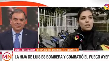 Luis Otero se emocionó al entrevistar a su hija bombera: Estoy al borde de las lágrimas