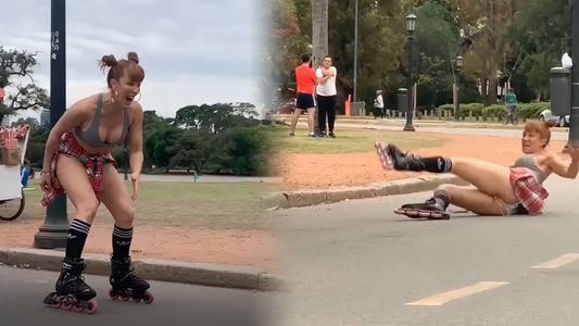 ¡Un tropezón no es caída! El blooper de Miriam Lanzoni en rollers