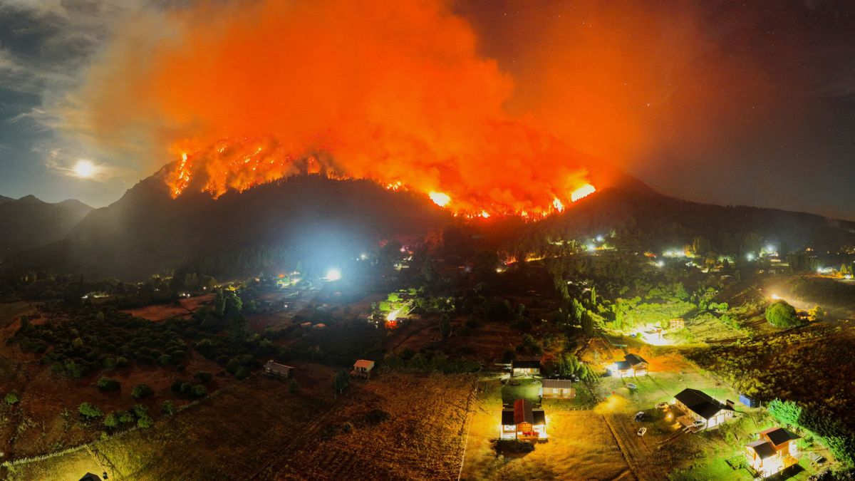 Foto ilustrativa del incendio anterior en la Chubut. (Fuente: Reuters)&nbsp;
