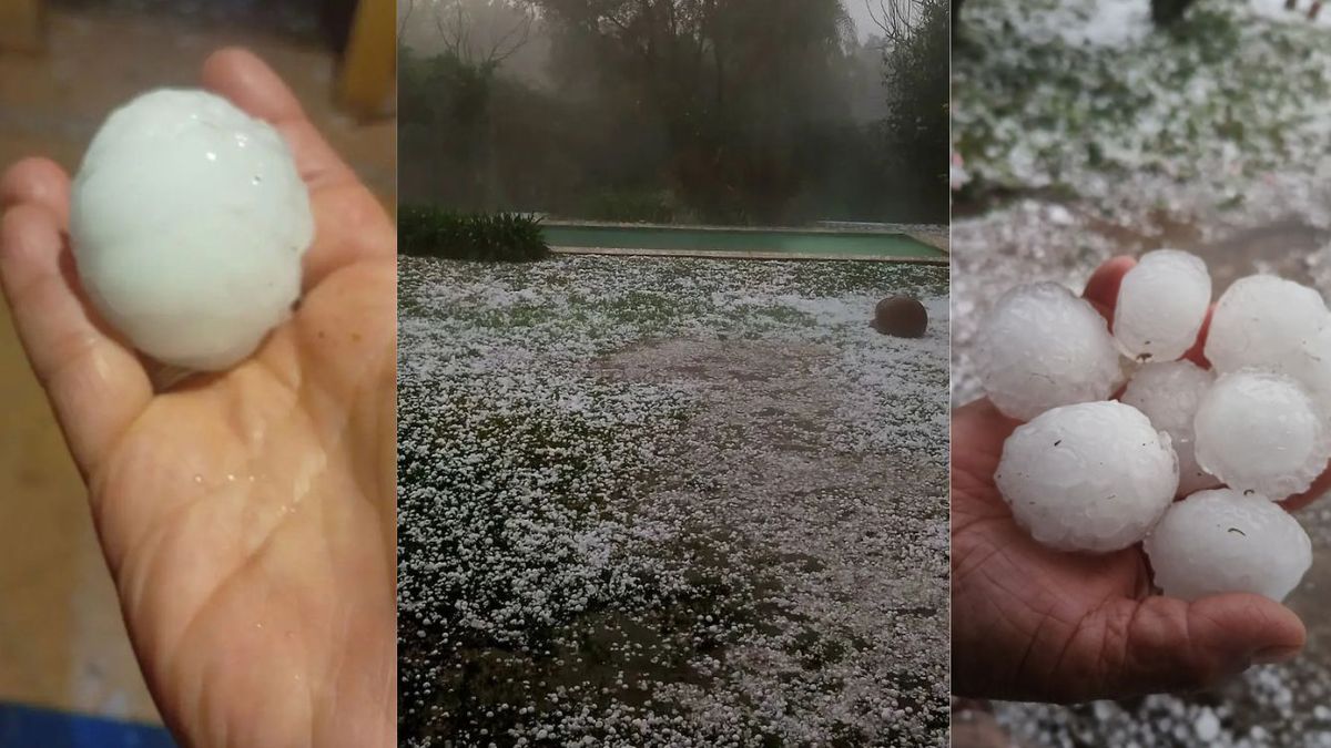 Un impresionante temporal azotó Córdoba: granizo