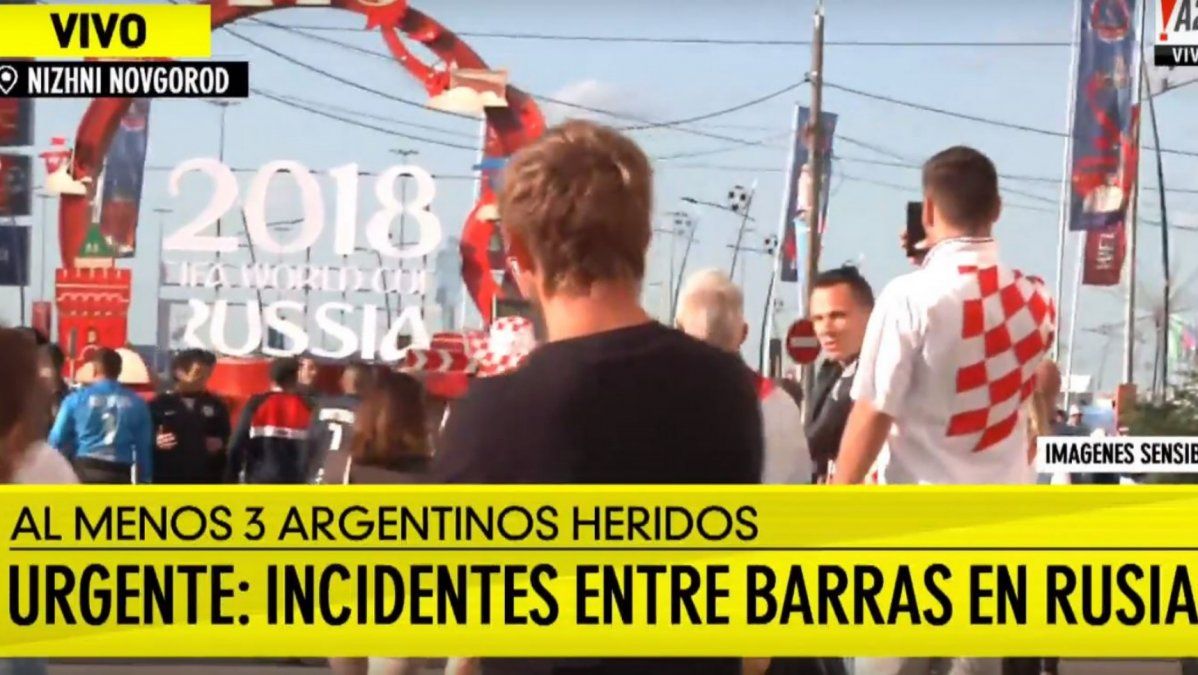 Incidentes en la previa de Argentina vs. Croacia: al menos 3 argentinos heridos