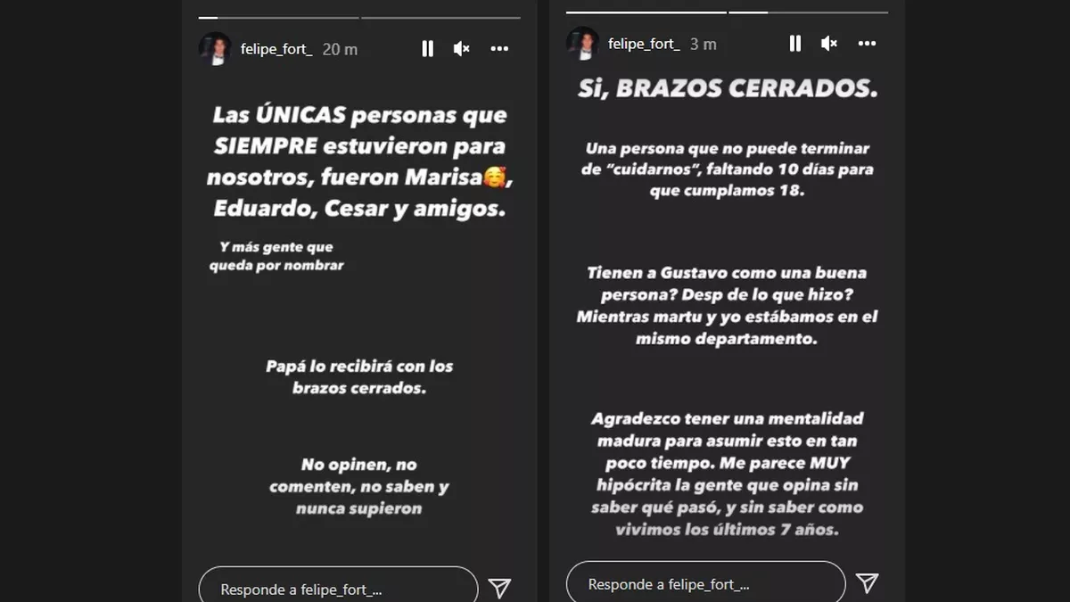 Posteos de Felipe Fort.&nbsp;