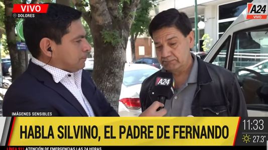 Silvino Báez, con A24: Creo que la Justicia le dará el derecho a Fernando de tener un poco de paz en su tumba