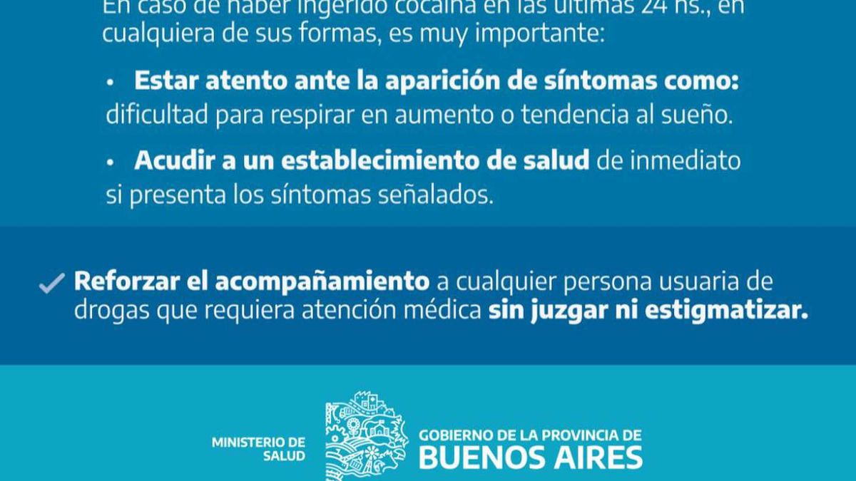 El alerta epidemiológico emitido por el Ministerio de Salud de la Provincia de Buenos Aires - (Foto: salud PBA)