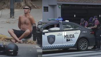 Un arma cargada en la mano, descalzo y con torso desnudo: así fue el episodio que sembró pánico en Palermo