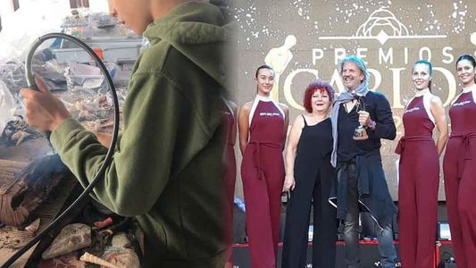 Yaco, el hijo de Facundo Arana, le envió energía para que su papá gane el Premio Carlos