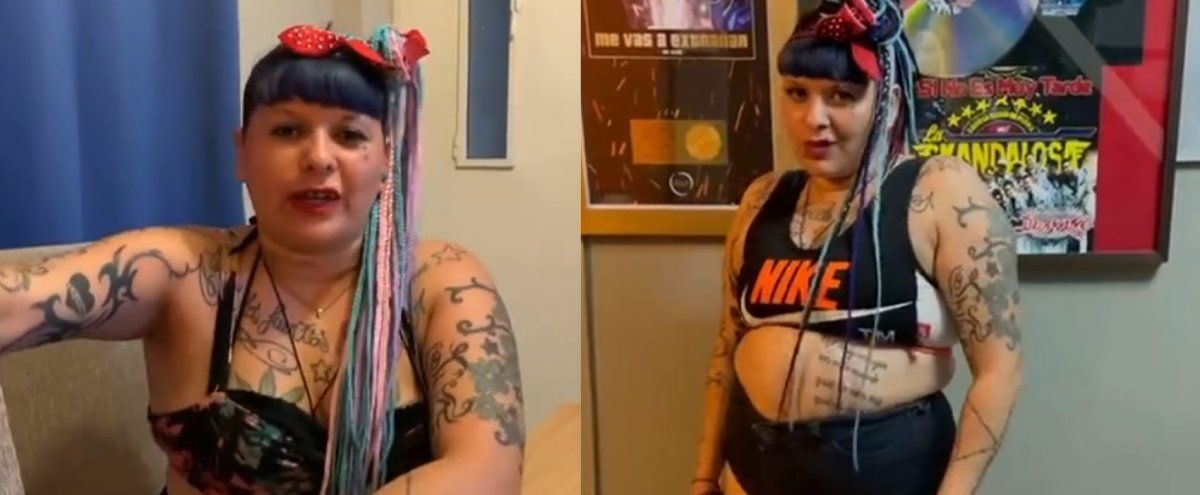 La Chabona explicó por qué tiene un tatuaje de lágrimas en la cara
