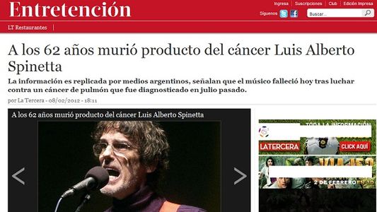 El mundo se conmueve con la muerte de Spinetta