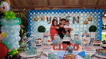 Las fotos del divertido cumple del hijo de Brancatelli: Valentín fue nuestra revolución de la alegría