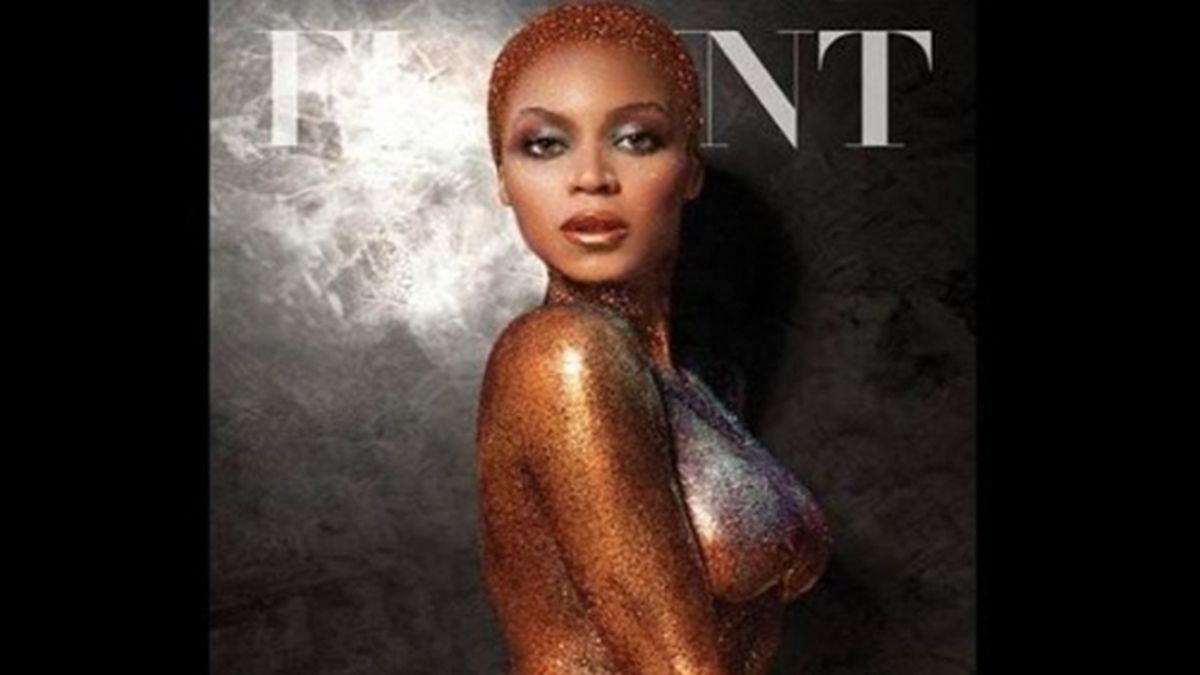 Beyoncé sorprende desnuda y llena de brillo en una revista