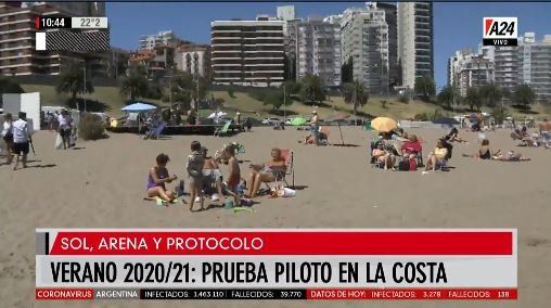 A24 en Mar del Plata: así se realizan los controles en la playa