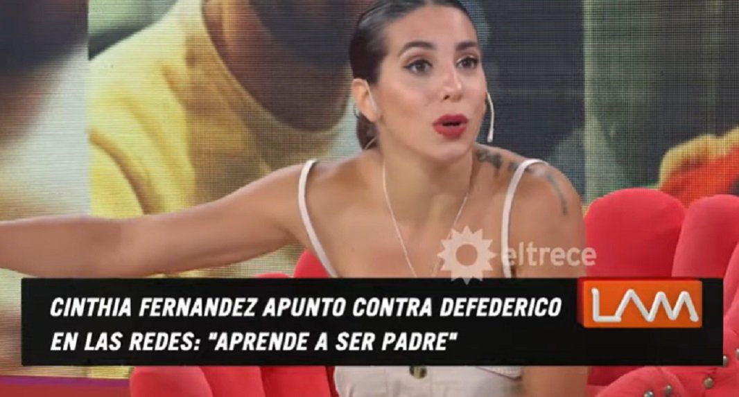 El descargo de Cinthia Fernández contra Matías Defederico tras publicar sus chats privados: Fue al juzgado a decir que no podía pagar la deuda