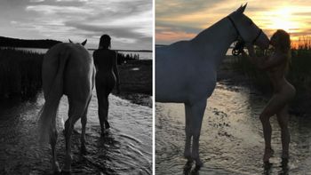 Las fotos de Victoria Xipolitakis desnuda ¡a caballo!