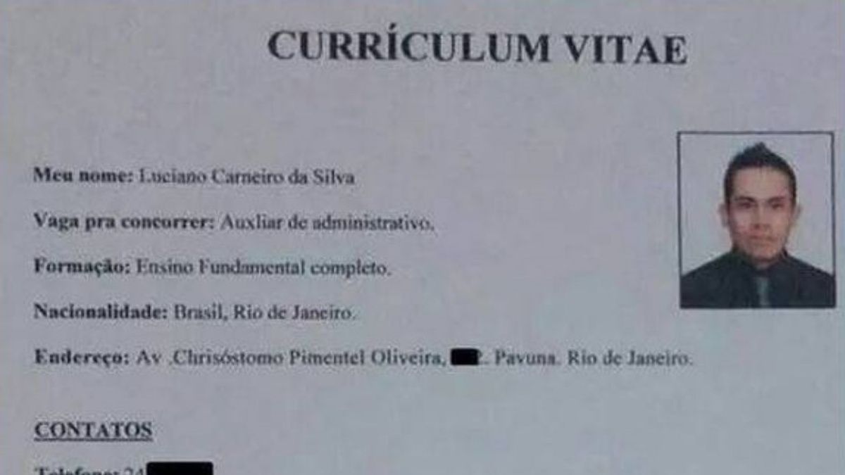 El CV de un joven brasileño se viralizó por una curiosa experiencia.