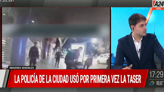 La pistola Taser fue usada por primera vez para reducir a un hombre que amenazó en una pizzería de Palermo
