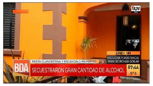 Desbarataron una fiesta clandestina en una casa hecha boliche en Haedo