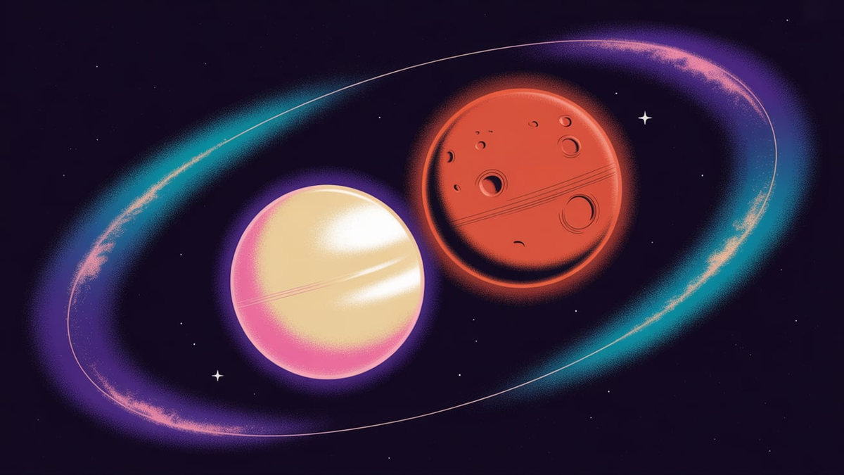 Venus sextil Marte: el deseo deja de doler y empieza a abrazar. Foto: Ideogram.
