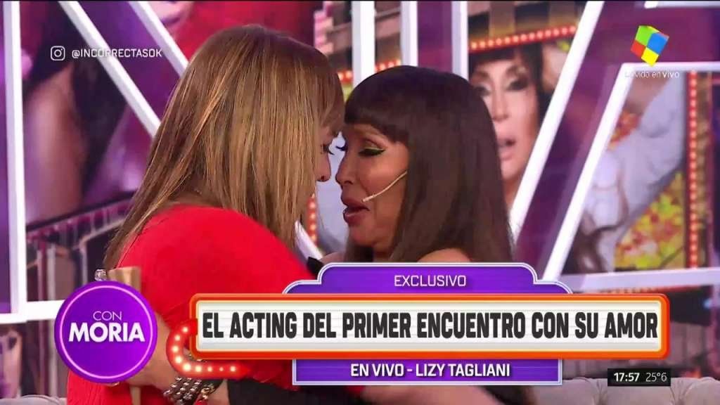 Lizy Tagliani: el acting, utilizando a Moria, del primer encuentro con su nuevo amor
