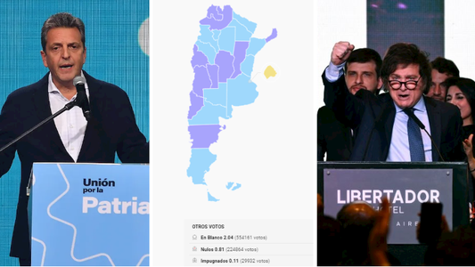 Elecciones 2023: en cuántas provincias ganó Unión por la Patria, La Libertad Avanza y Juntos por el Cambio