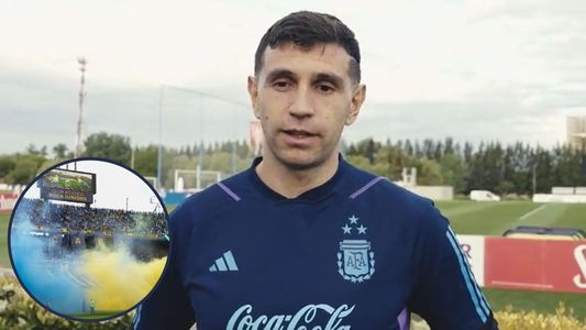El Dibu Martínez palpitó su primer partido en La Bombonera y enloqueció a los hinchas de Boca
