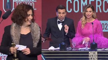El blooper de los Martín Fierro de Teatro con Paola Barrientos: por qué casi no le dan el premio