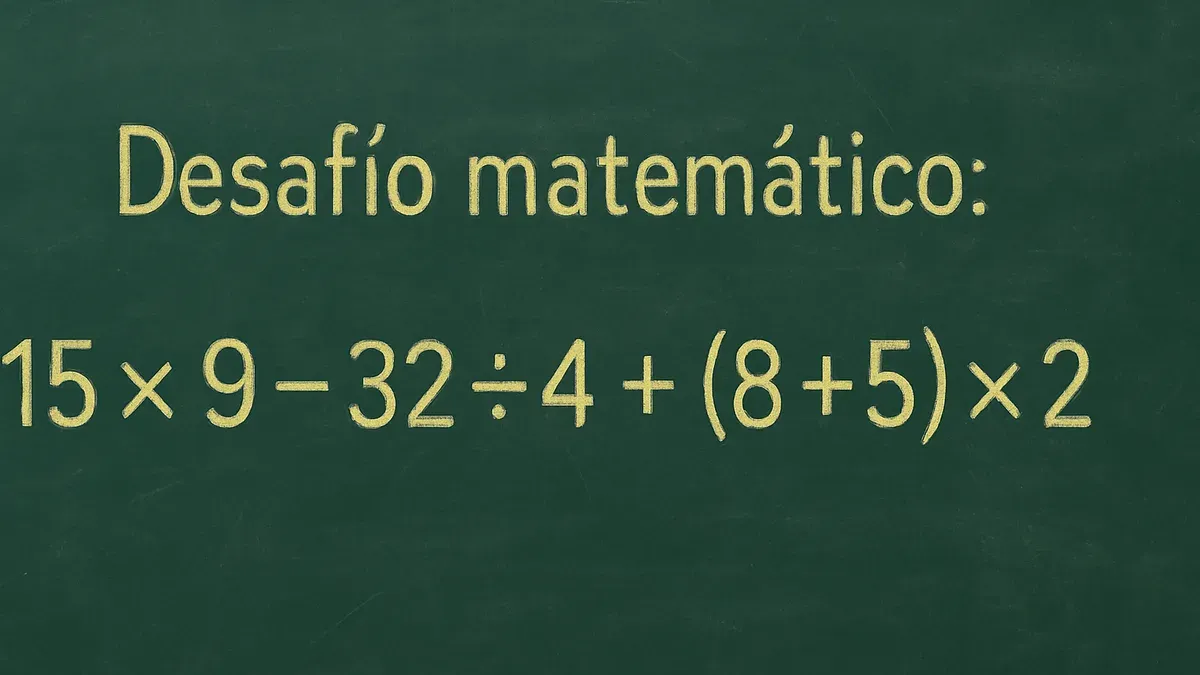 Imagen de pizarra para Desafío Matemático: esta operación pone a prueba tu cálculo mental