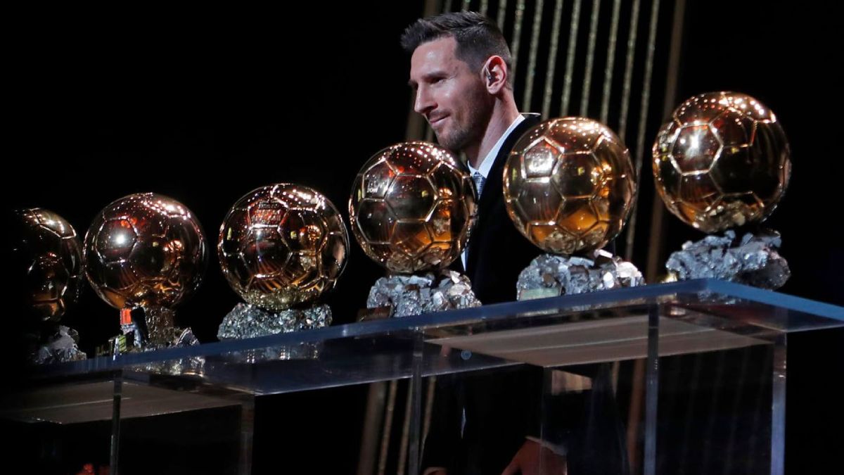 Messi y sus 6 Balones de Oro.