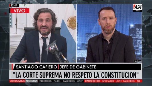 Cafiero sobre la decisión de la Corte por los jueces desplazados: No se respetó la Constitución