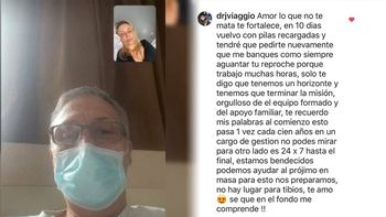 Evelyn von Brocke: Pasé un fin de semana muy duro, Juan está mejor, reaccionó a los antibióticos