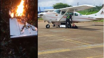 Impactante video: se estrelló una avioneta en la selva y murieron tres funcionarios