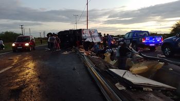 Volcó un camión con 8 toneladas de pollo y fue saqueado en minutos