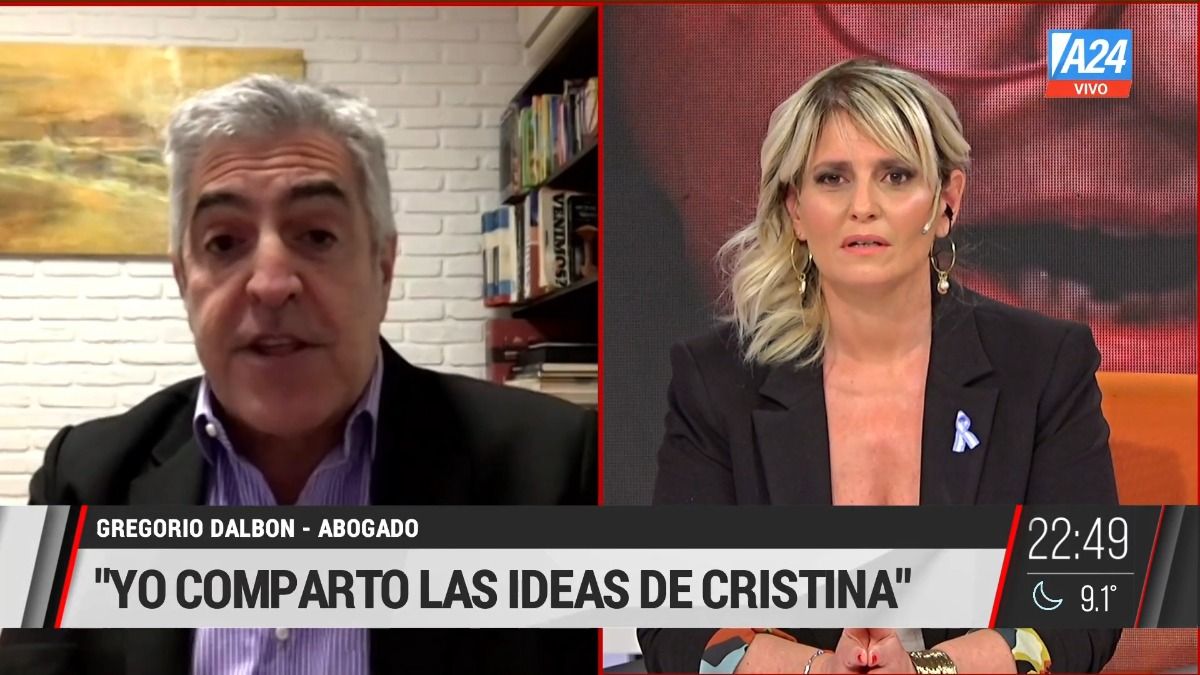 Gregorio Dalbón con Romina Manguel