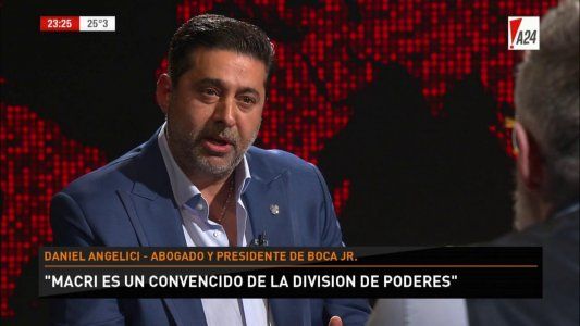 Angelici rechazó los palos de Carrió, dijo que se “ríe” de las versiones sobre su rol y negó sacar “ventajas” para Boca