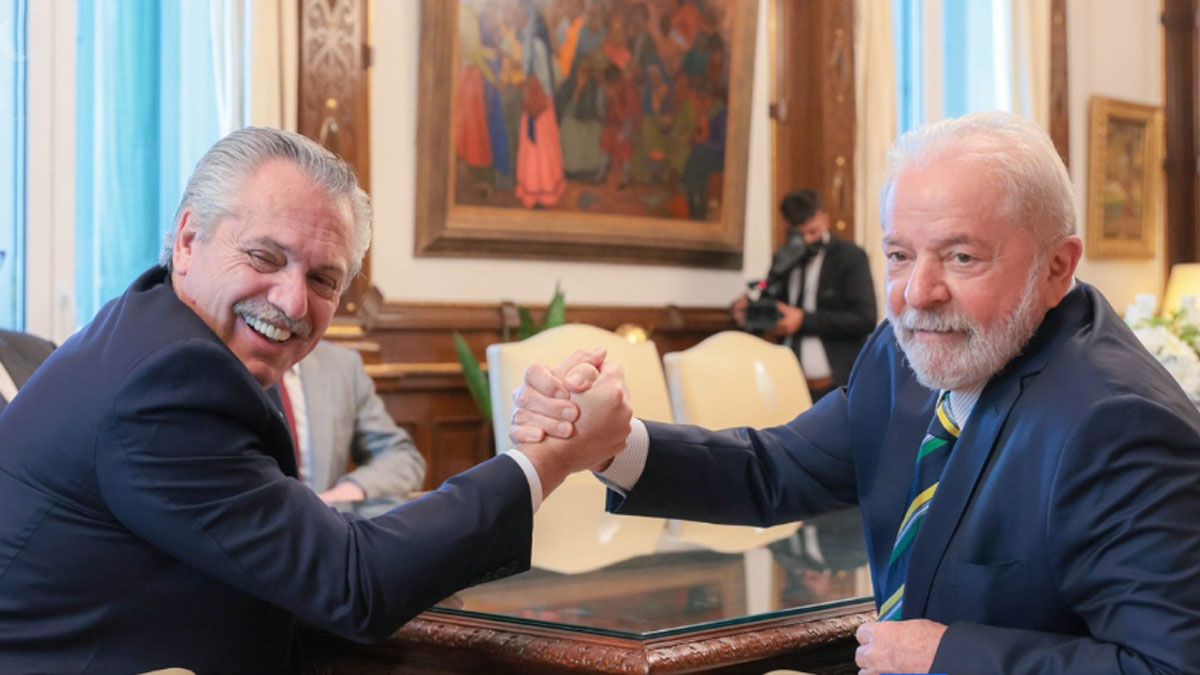 Alberto Fern&aacute;ndez y Lula da Silva, los presidentes de Argentina y Brasil, relanzan la relaci&oacute;n bilateral (Foto: T&eacute;lam).