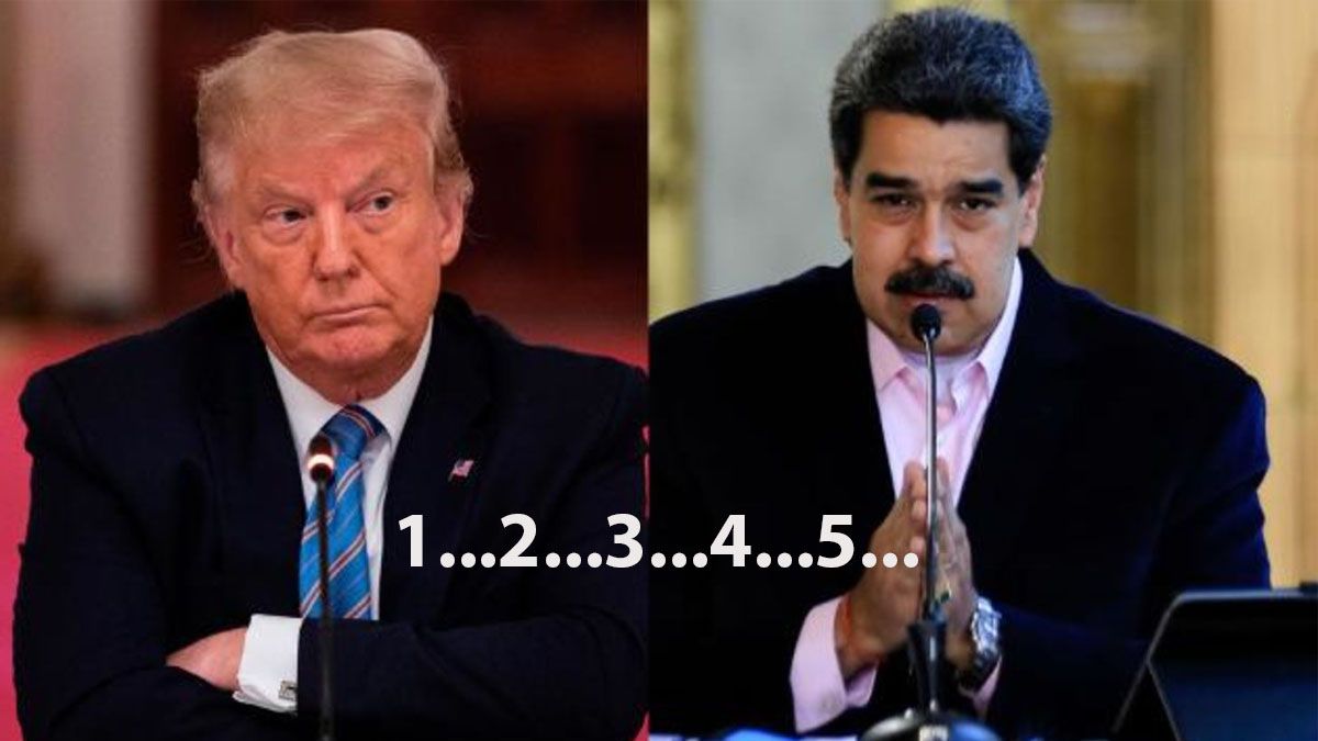 Trump dijo que el tiempo de Maduro en el poder de Venezuela se terminó. (foto: A24.com)