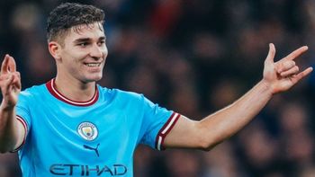 ¡Sueño cumplido! Julián Álvarez marcó su primer gol en la Champions League
